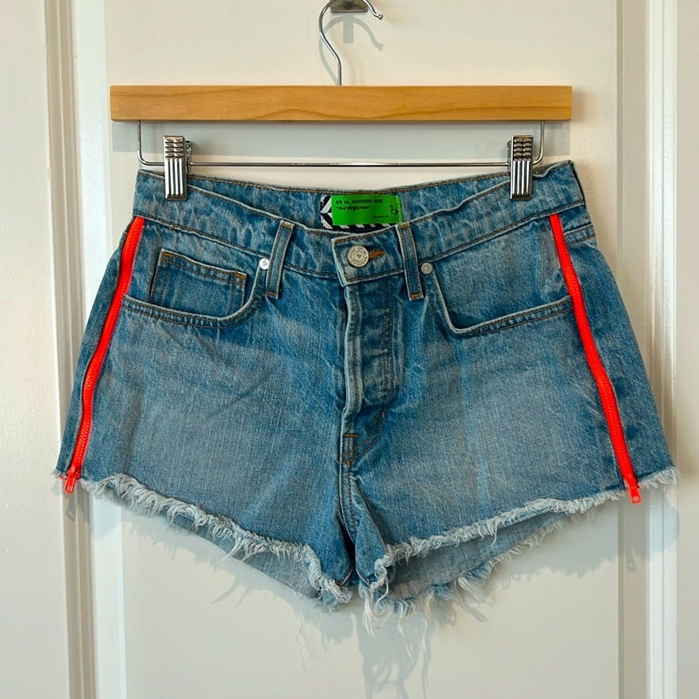 nwt FREE PEOPLE SANDRINE ROSE zipper shorts